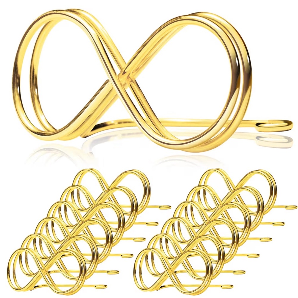 Gold table number holder stands